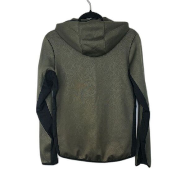 NIKE Sweatshirt Women's Size Small Green Black Vixen Therma-Fit Snake Print - Picture 3 of 13
